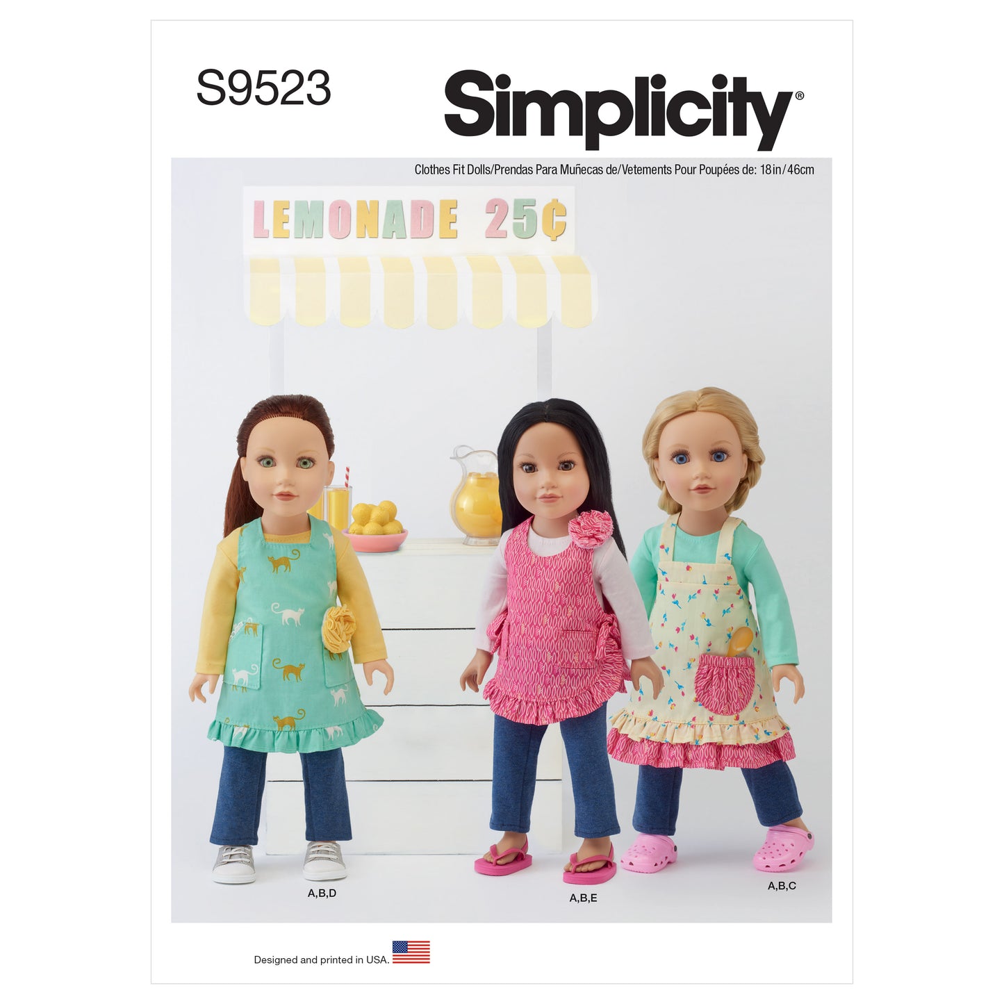 Symønster Simplicity 9523 - Dukketøj | Billede 4