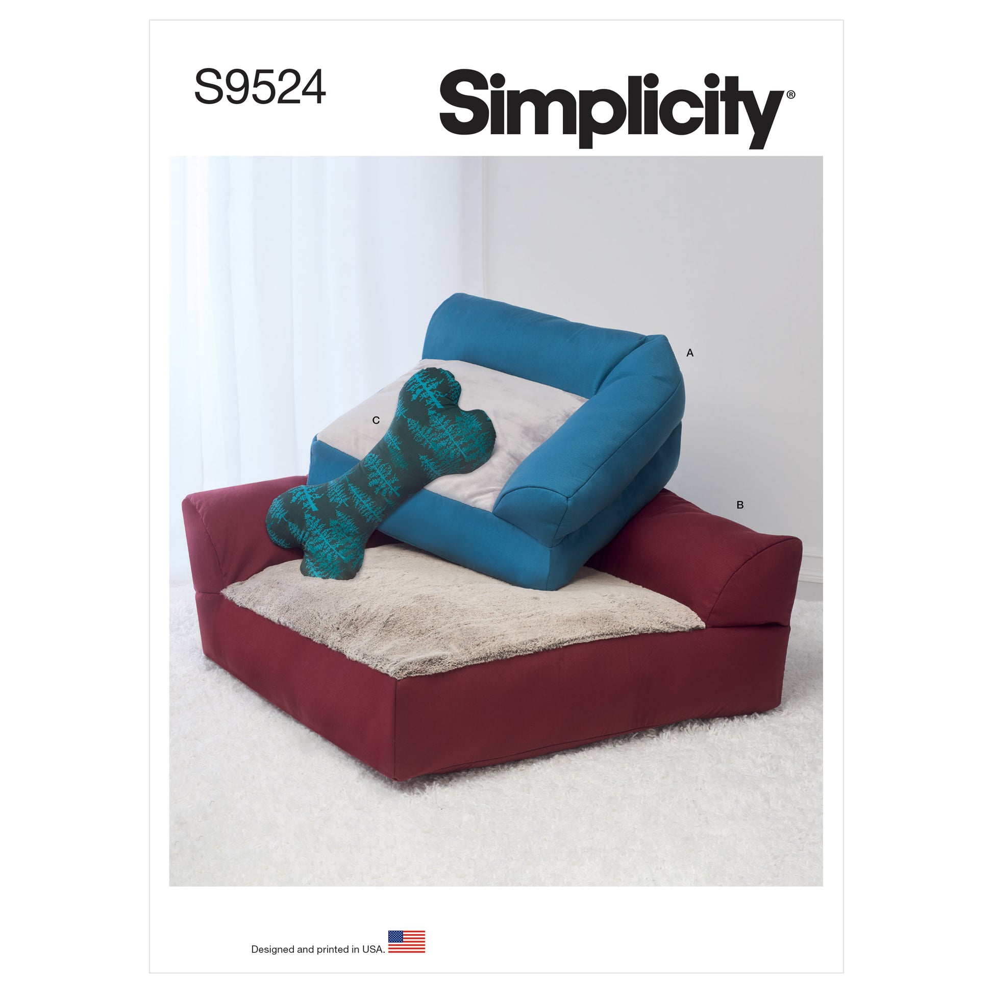 Symønster Simplicity 9524 - Indretning Hundetøj | Billede 2