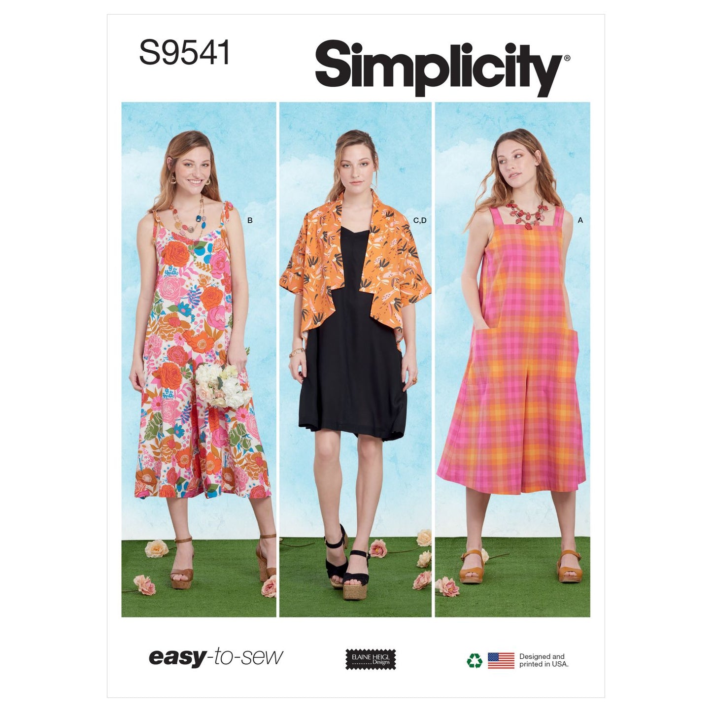 Symønster Simplicity 9541 - Kjole Jakke Buksedragt - Dame | Billede 6