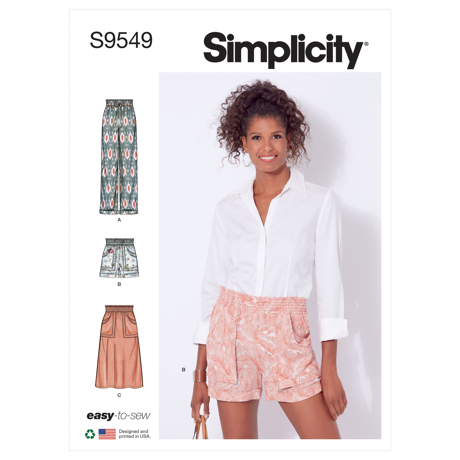 Symønster Simplicity 9549 - Bukser Nederdel Shorts - Dame | Billede 7