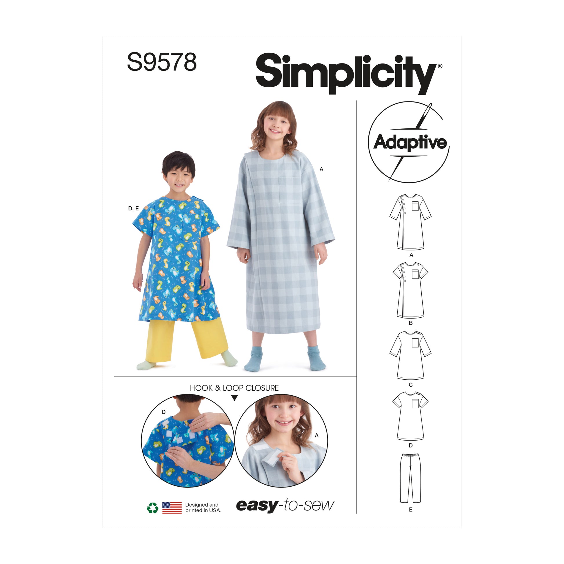 Symønster Simplicity 9578 - Coordinates - Pige Dreng | Billede 5