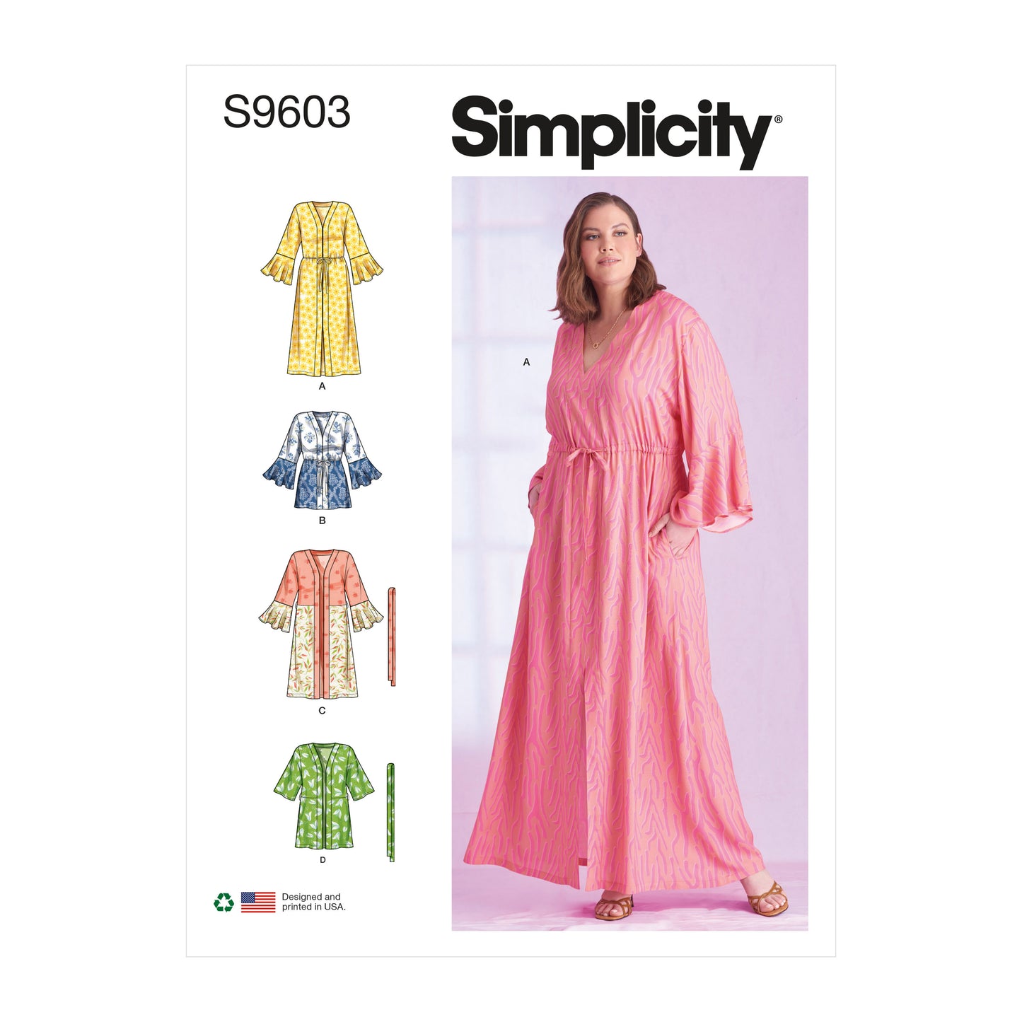 Symønster Simplicity 9603 - Kjole Tunika - Dame | Billede 6