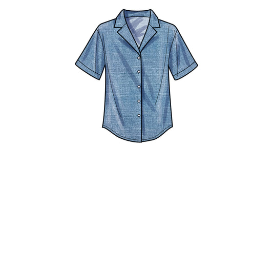Symønster Simplicity 9610 - Bukser Skjorte Shorts - Dame | Billede 2