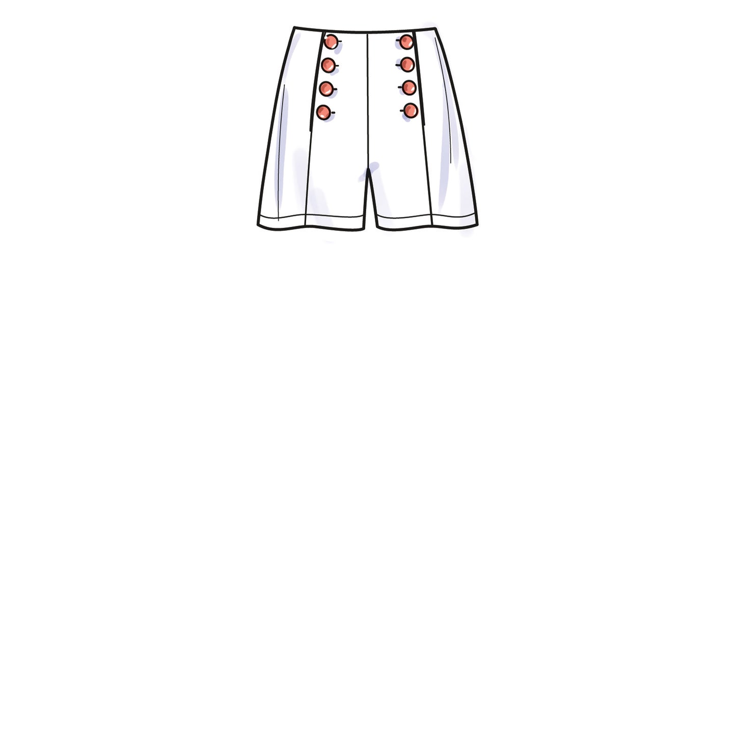 Symønster Simplicity 9612 - Top Bukser Shorts - Dame | Billede 5