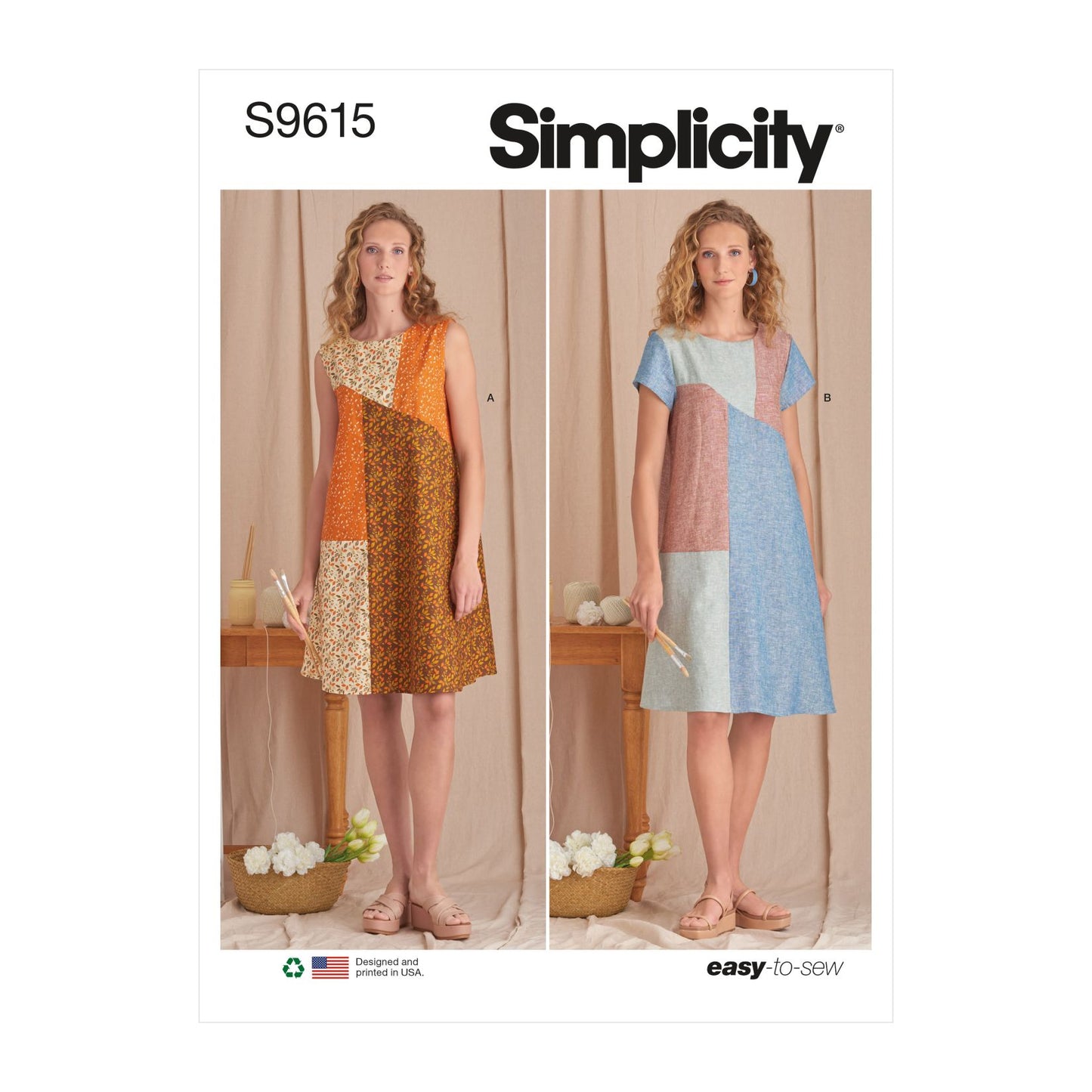 Symønster Simplicity 9615 - Kjole - Dame | Billede 7