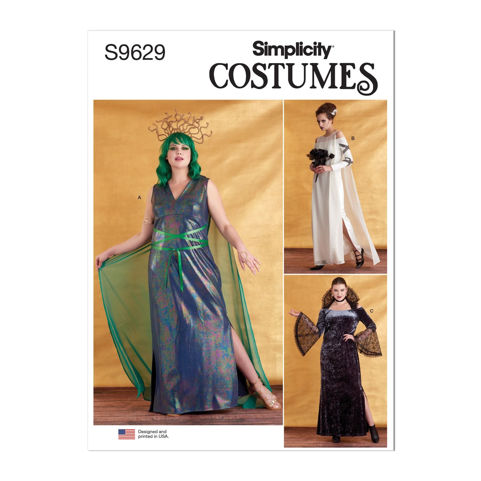 Symønster Simplicity 9629 - Kostume - Dame - Karneval | Billede 7