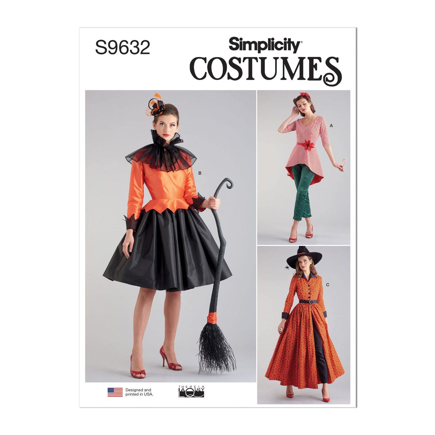 Symønster Simplicity 9632 - Kjole Frakke Tunika Bukser Kostume Nederdel Vintage - Dame - Karneval | Billede 7