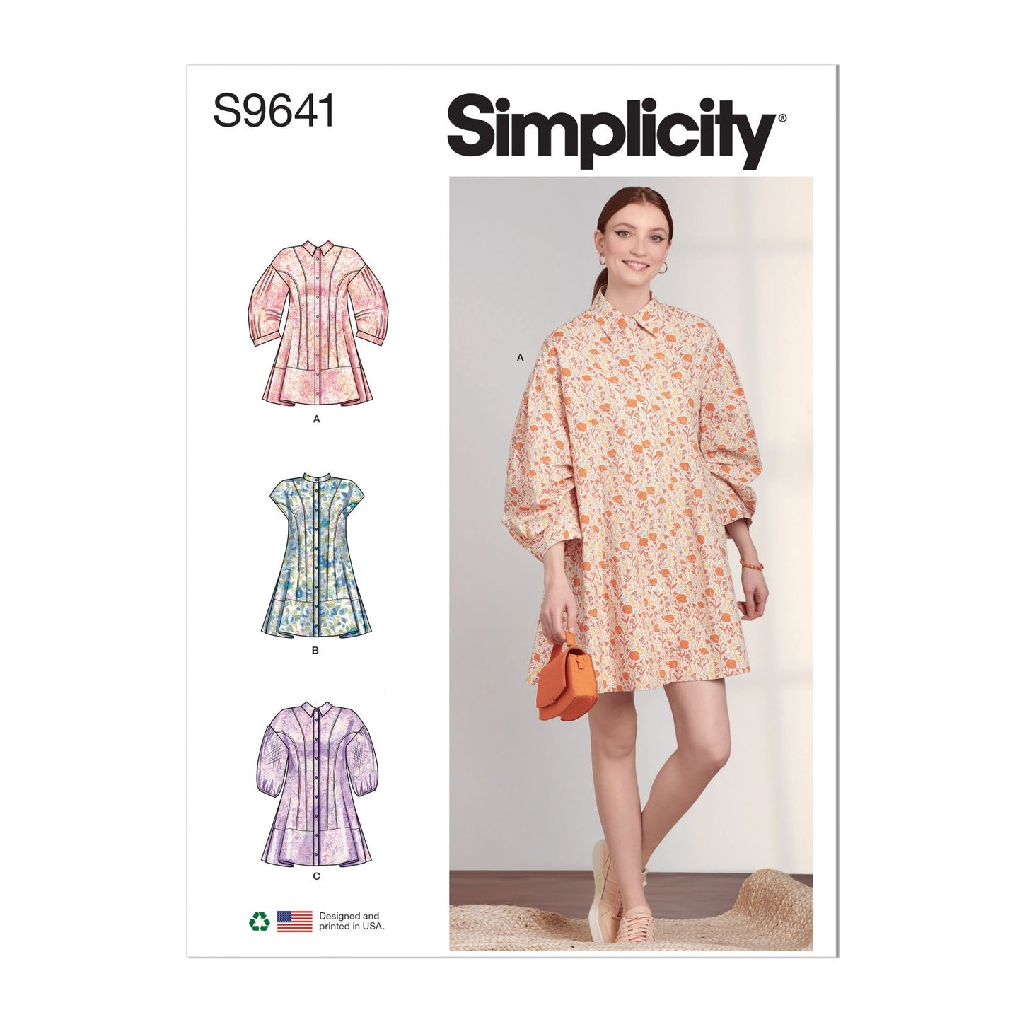 Symønster Simplicity 9641 - Kjole Skjorte - Dame | Billede 6