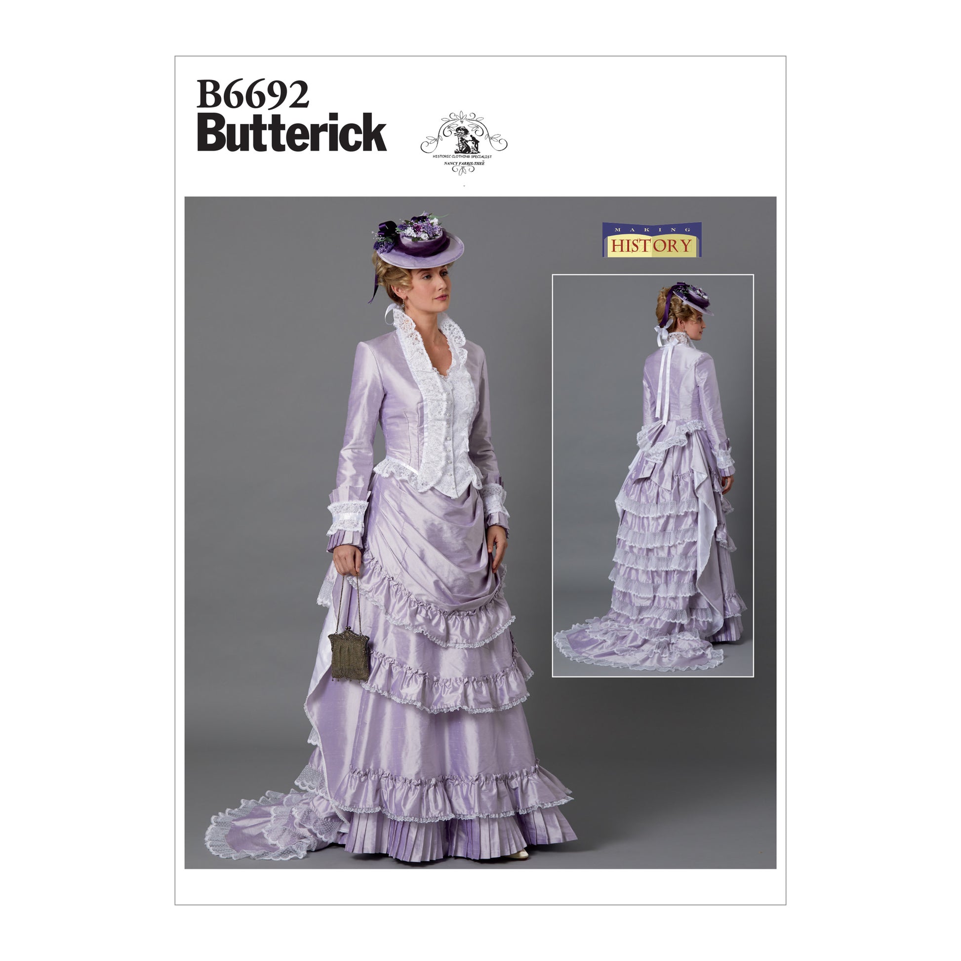 Symønster Butterick 6692 - Jakke Kostume Nederdel - Dame - Karneval | Billede 1