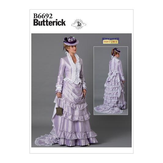 Symønster Butterick 6692 - Jakke Kostume Nederdel - Dame - Karneval | Billede 1