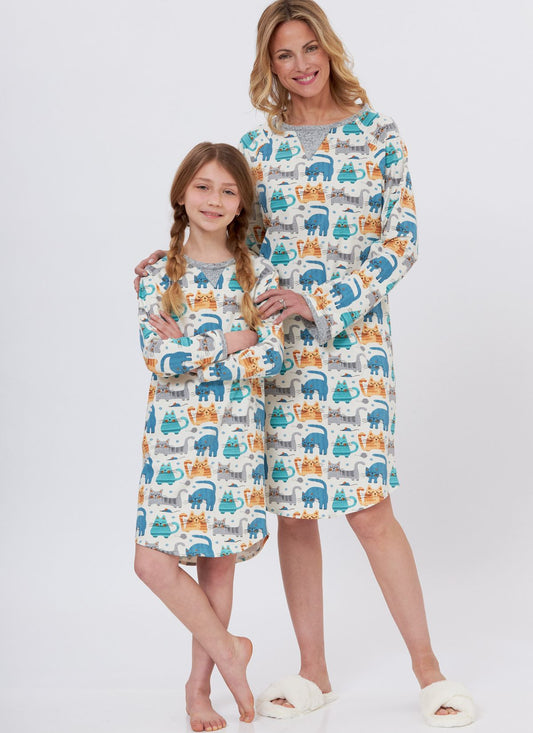 Symønster Butterick 6867 - Pyjamas - Pige Dreng Dame Herre | Billede 2