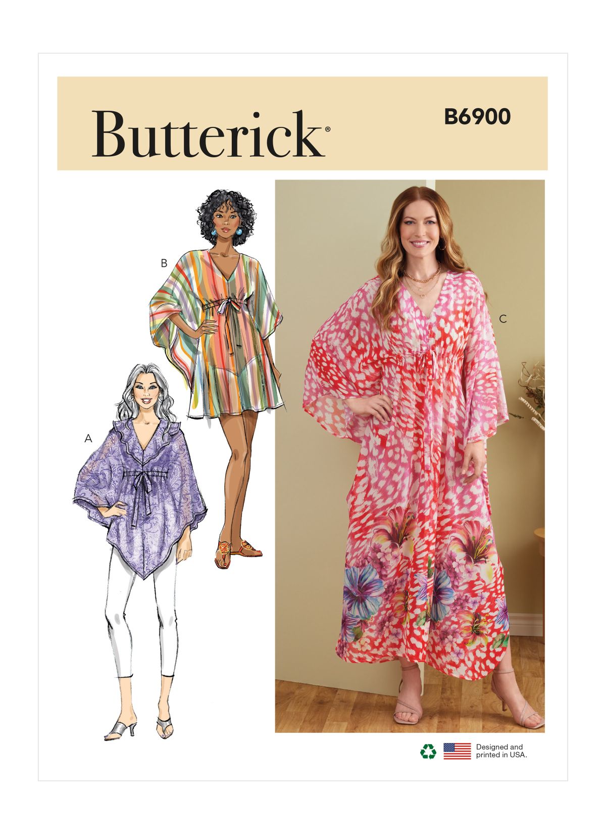 Symønster Butterick 6900 - Kjole Tunika - Dame | Billede 5