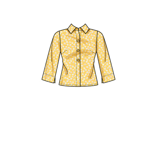 Symønster New Look 6698 - Bluse Skjorte - Dame | Billede 2