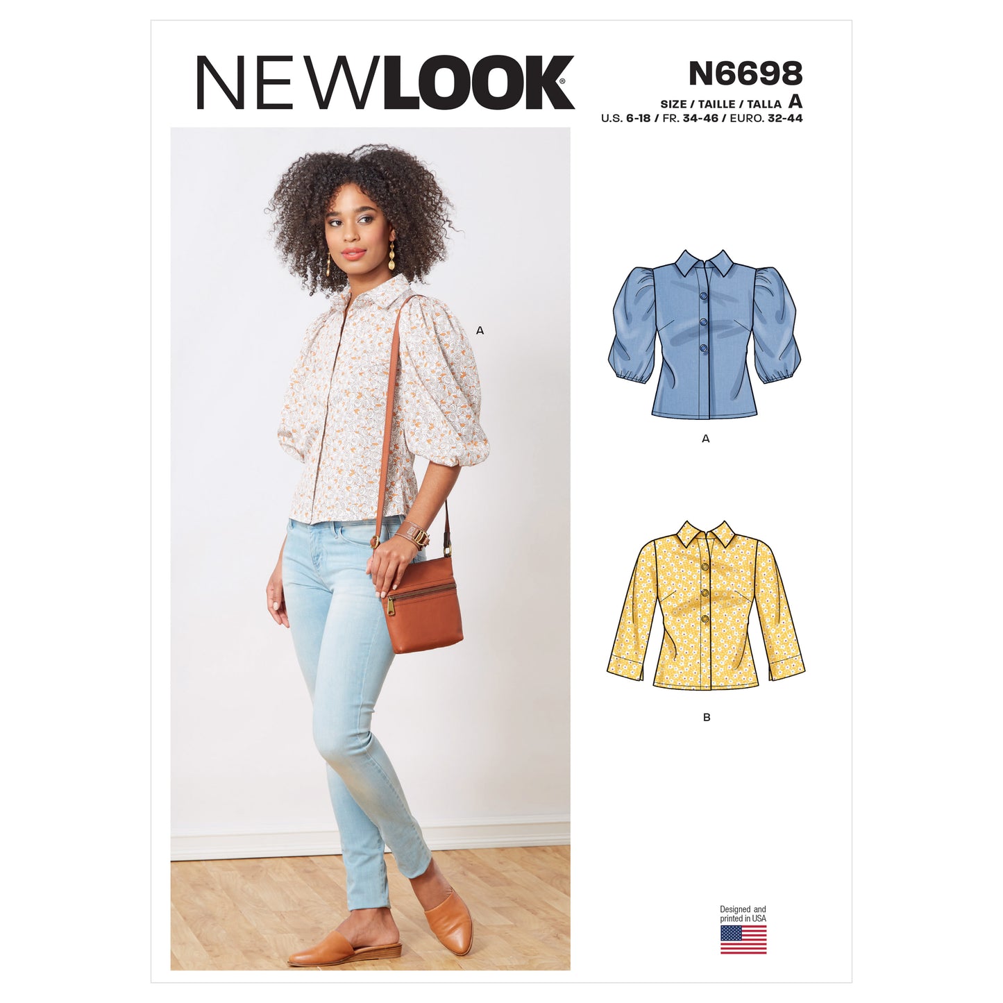 Symønster New Look 6698 - Bluse Skjorte - Dame | Billede 7