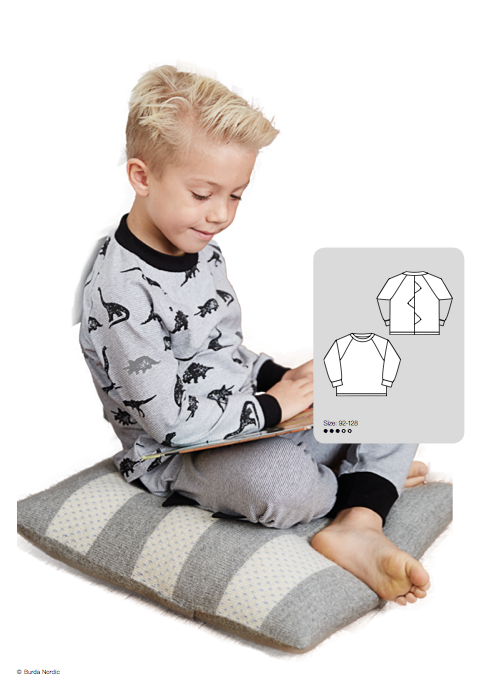 Symønster PDF-symønster - Allt om handarbete 0319 - 129 - Trøje Pyjamas - Dreng | Billede 1