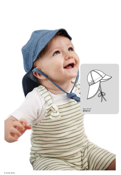 Symønster PDF-symønster - Allt om handarbete 0619 - 128 - Baby - Hat | Billede 1
