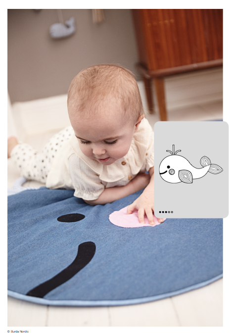 Symønster PDF-symønster - Allt om handarbete 0619 - 129 - Baby - Dyner | Billede 1