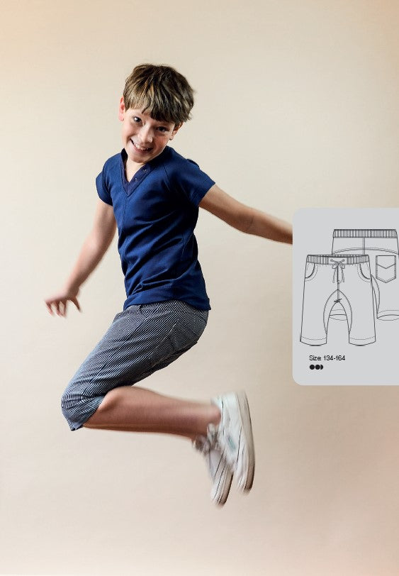 Symønster PDF-symønster - Allt om handarbete 0620 - 29 - Shorts - Dreng | Billede 1