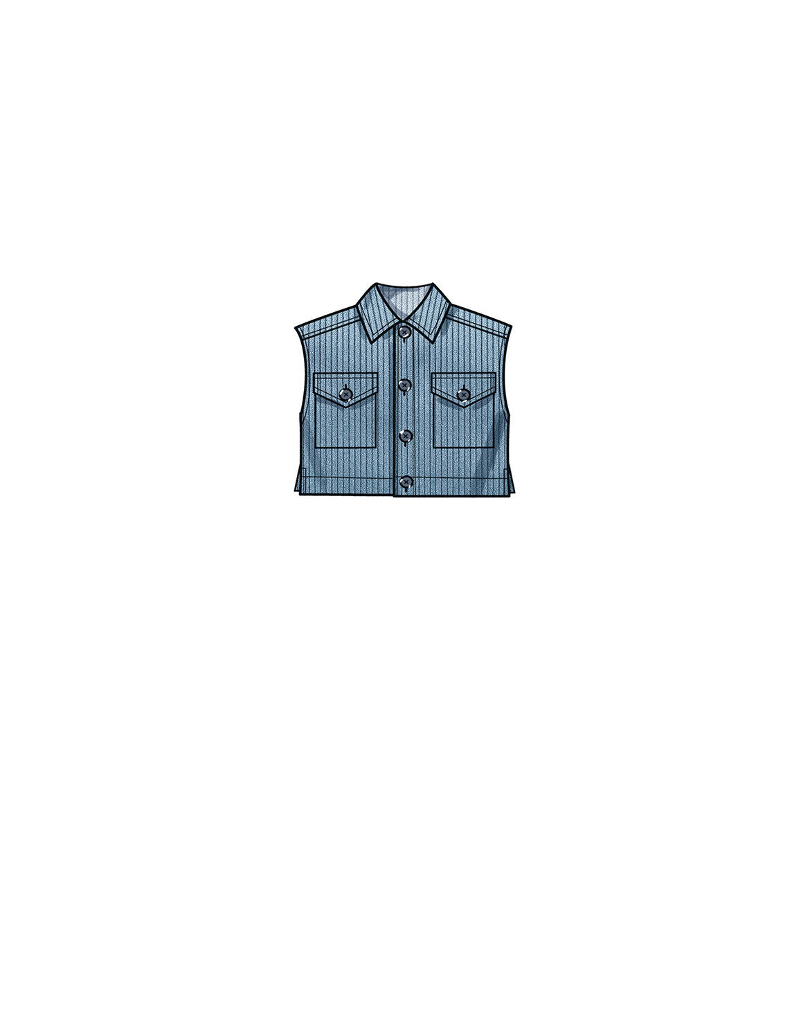 Symønster New Look N6746 - Bukser Veste Skjorte Trøje - Pige Dreng | Billede 4