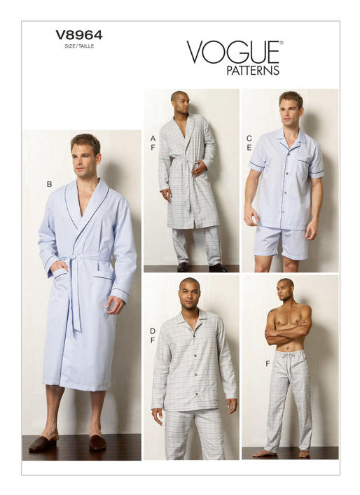 Symønster Vogue Patterns 8964 - Pyjamas - Herre | Billede 29