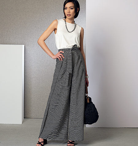 Symønster Vogue Patterns 9191 - Top Bukser Shorts Tunika - Dame | Billede 3