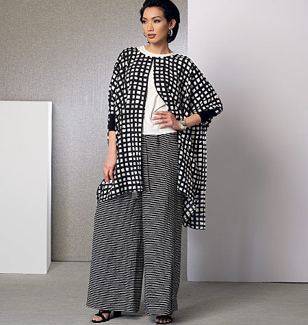 Symønster Vogue Patterns 9191 - Top Bukser Shorts Tunika - Dame | Billede 8