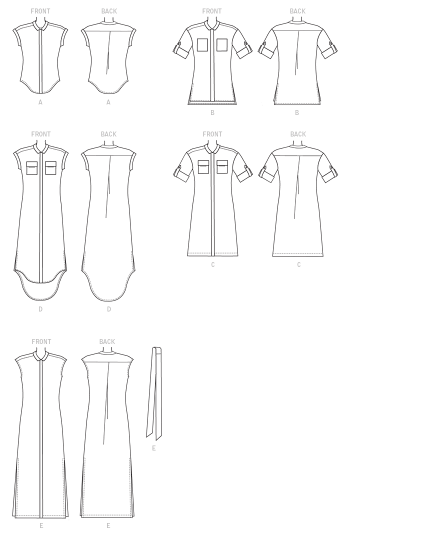 Symønster McCall´s 7387 - Tunika Skjorte - Dame | Billede 9