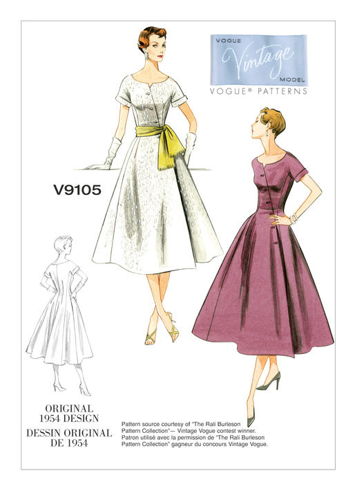 Symønster Vogue Patterns 9105 - Kjole - Dame | Billede 8
