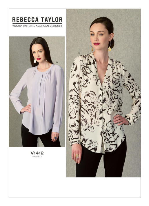 Symønster Vogue Patterns 1412 - Top - Dame | Design: Rebecca Taylor | Billede 7