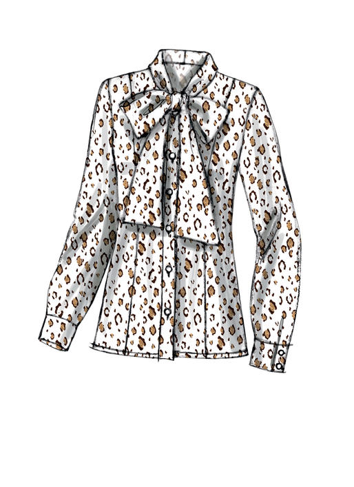 Symønster Vogue Patterns 9029 - Bluse Skjorte - Dame | Billede 10