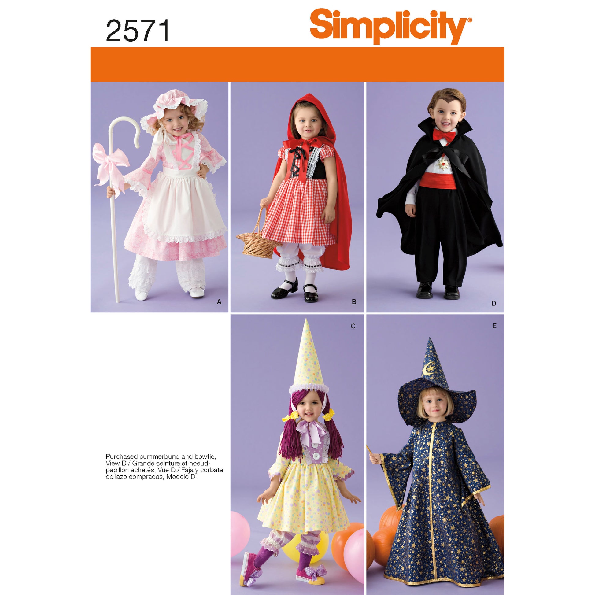 Symønster Simplicity 2571 - Kostume - Baby Pige - Karneval | Billede 9