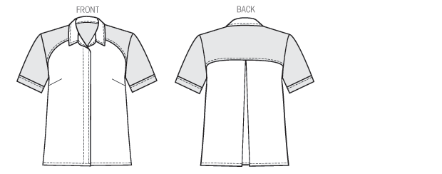 Symønster Butterick 6070 - Skjorte - Dame | Billede 6