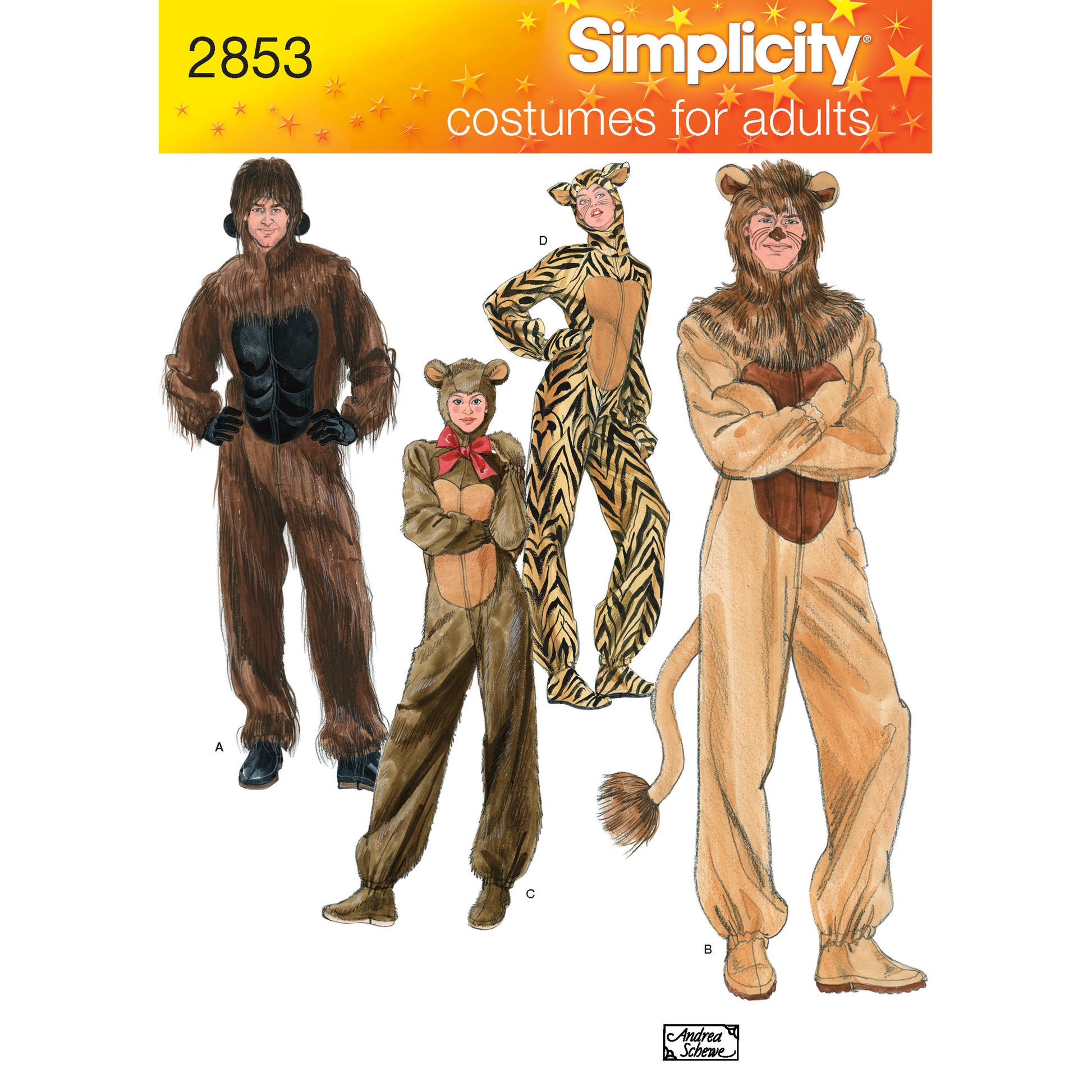 Symønster Simplicity 2853 - Kostume - Karneval | Billede 5