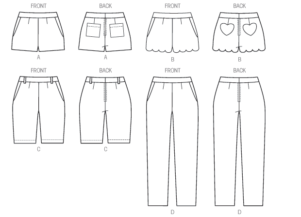 Symønster McCall´s 6930 - Bukser Shorts - Dame | Billede 9