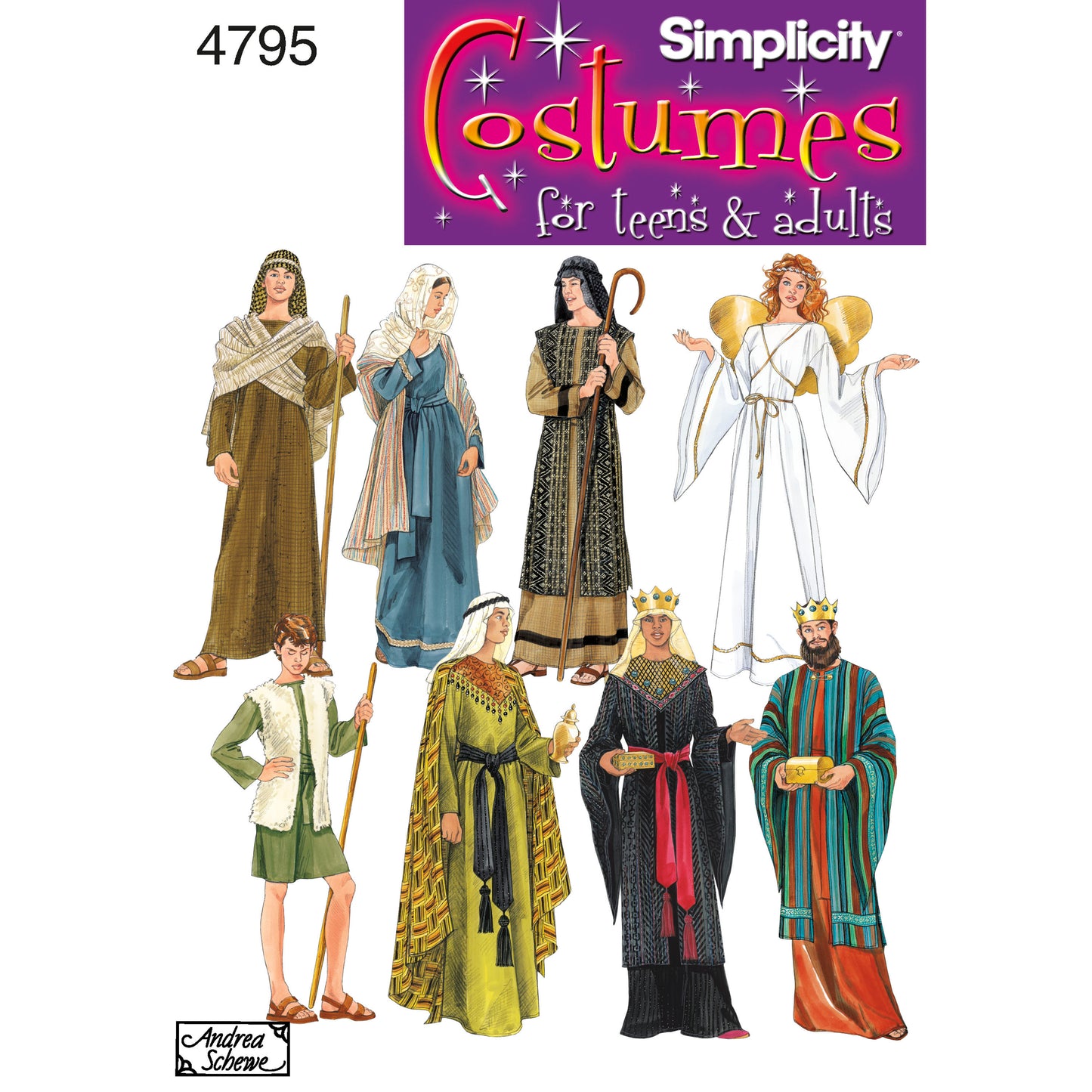 Symønster Simplicity 4795 - Kostume - Dame - Karneval | Billede 9