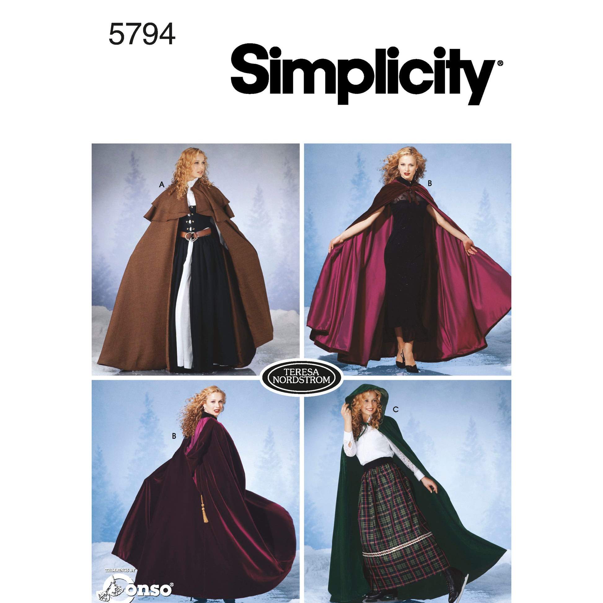 Symønster Simplicity 5794 - Kostume - Dame - Karneval | Billede 2