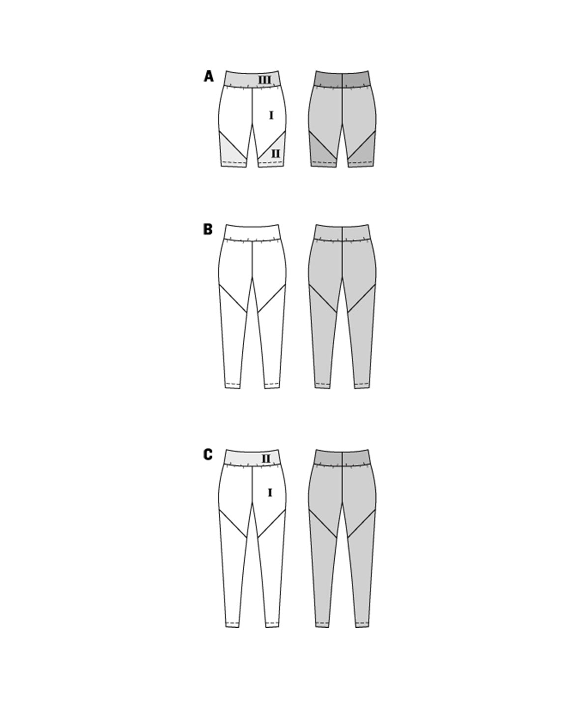 PDF-symønster - Burda 5850 - Bukser Sportstøj - Dame | Billede 14