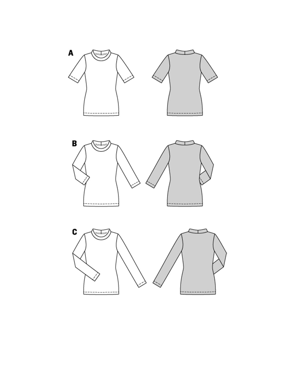 Symønster Burda 5876 - Bluse Skjorte - Dame | Billede 3