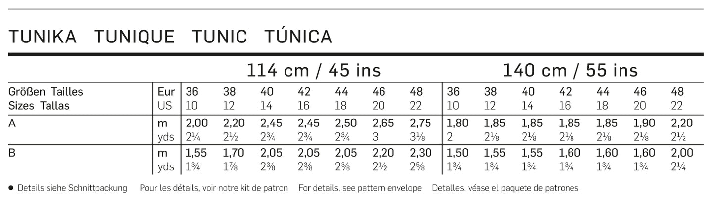 Symønster Burda 6683 - Bluse Top Tunika - Dame | Billede 4