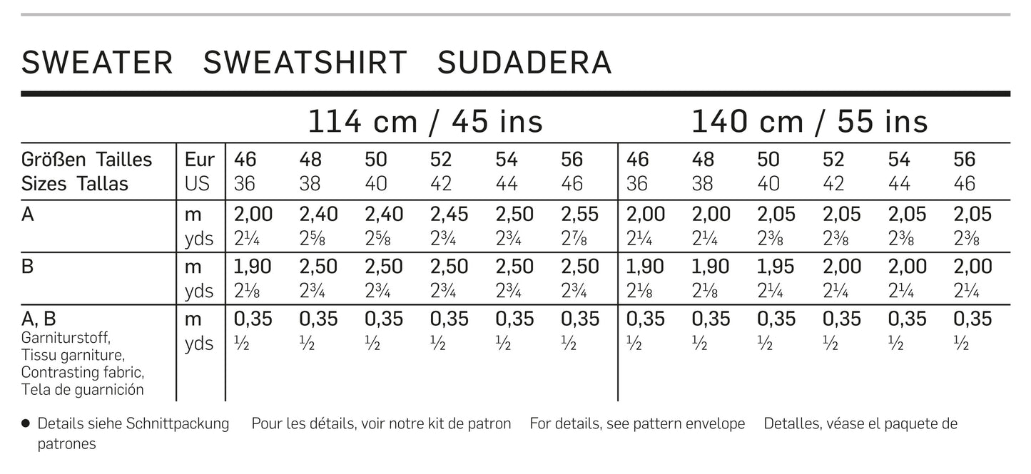 Symønster PDF symønster - Burda 6718 - Trøje - Casual | Billede 4
