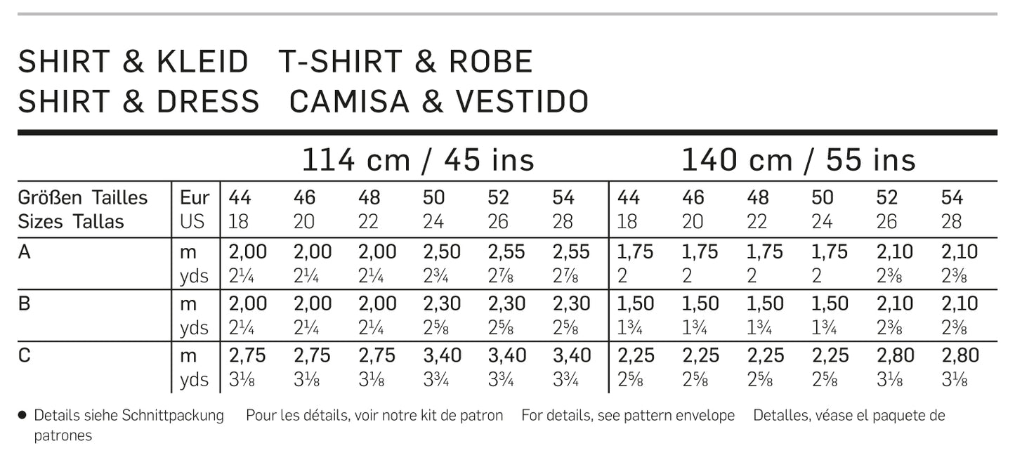 Symønster PDF symønster - Burda 6785 - Kjole Top Skjorte - Dame | Billede 7
