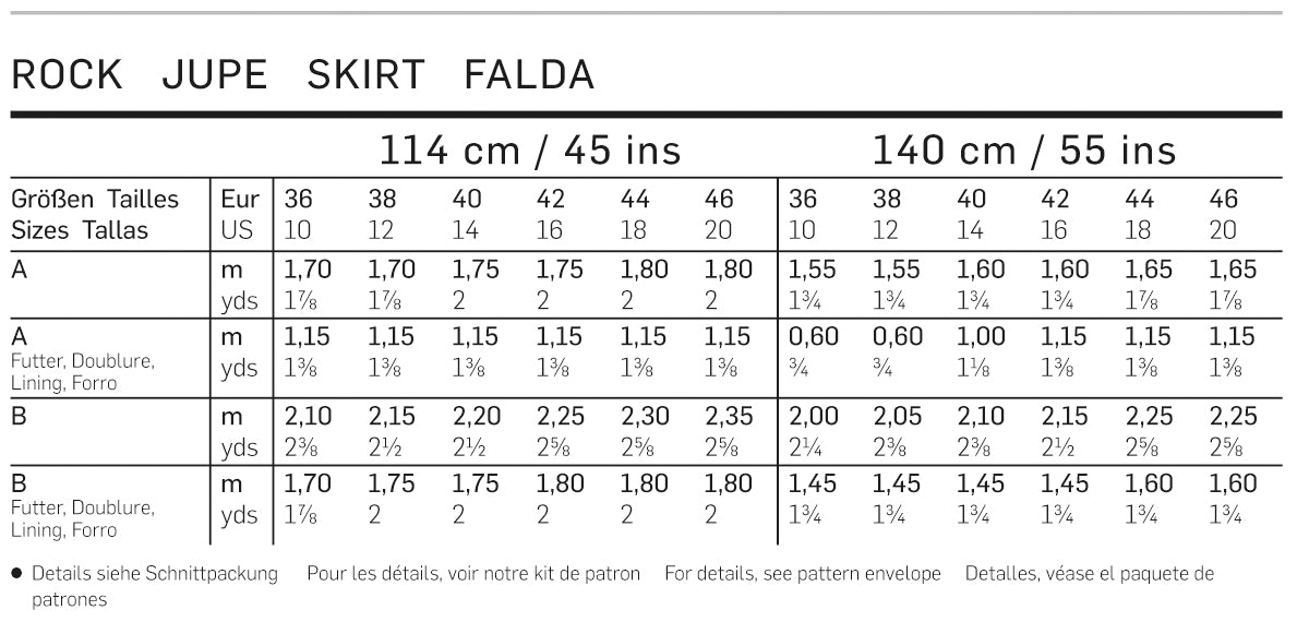 Symønster PDF symønster - Burda 6880 - Nederdel - Dame | Billede 4