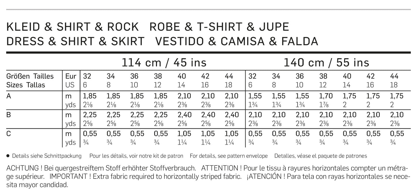Symønster PDF symønster - Burda 7148 - Kjole Nederdel Skjorte Coordinates - Dame - Casual | Billede 5