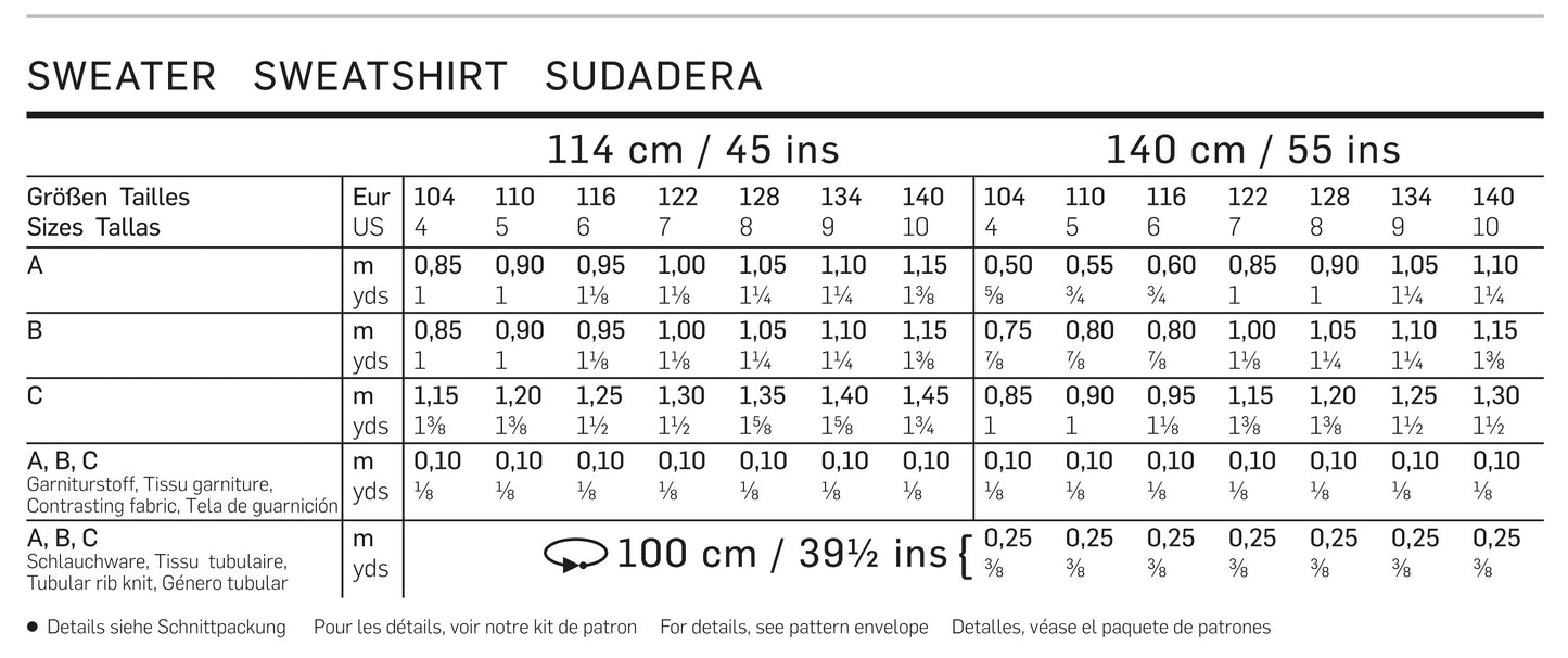 Symønster PDF symønster - Burda 9407 - Trøje | Billede 7