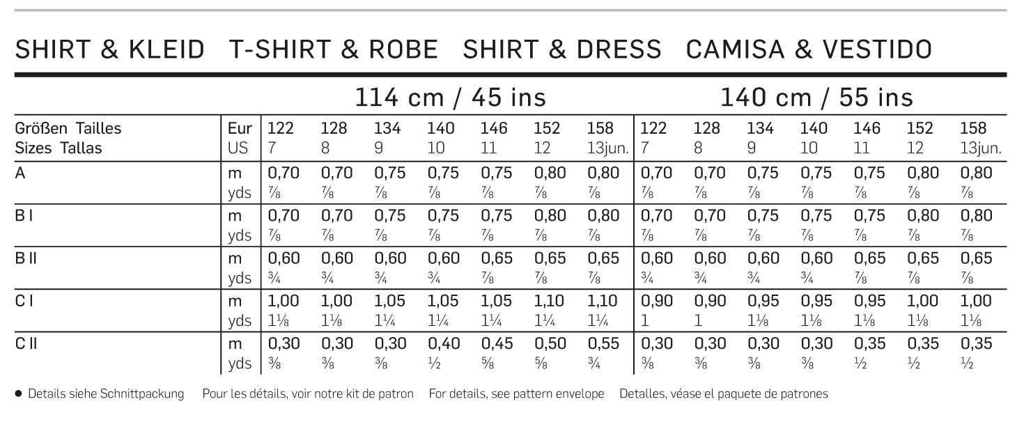 Symønster PDF symønster - Burda 9418 - Kjole Top Skjorte Shorts - Pige | Billede 6