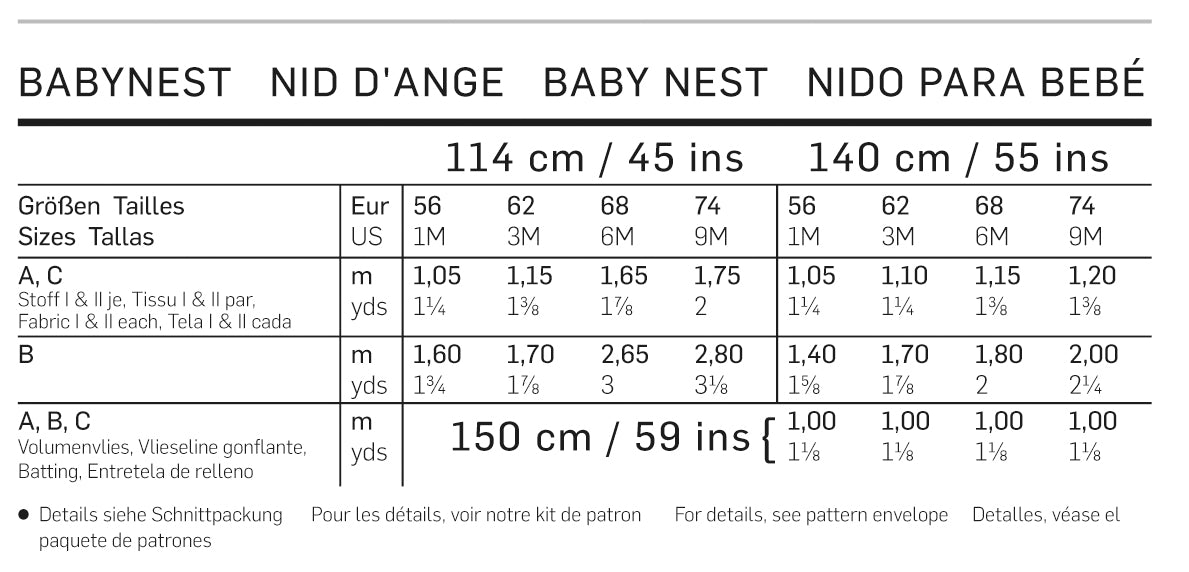 Symønster PDF symønster - Burda 9421 - Baby - Rekvisiter Dyner | Billede 8