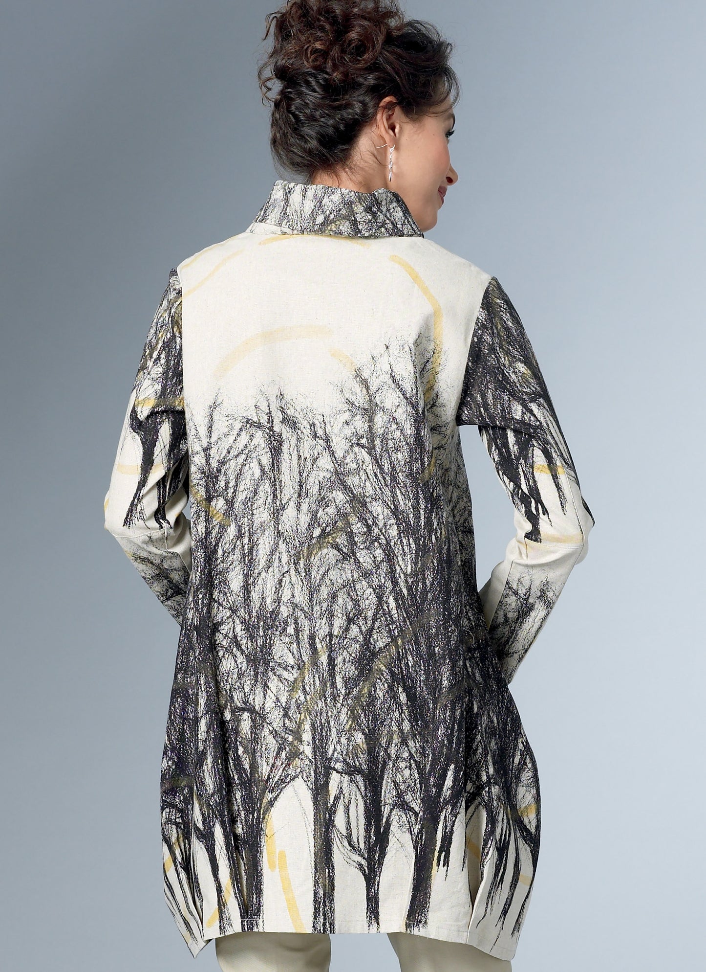 Symønster Butterick 6491 - Skjorte Frakke - Dame | Design: Katherine Tilton | Billede 5