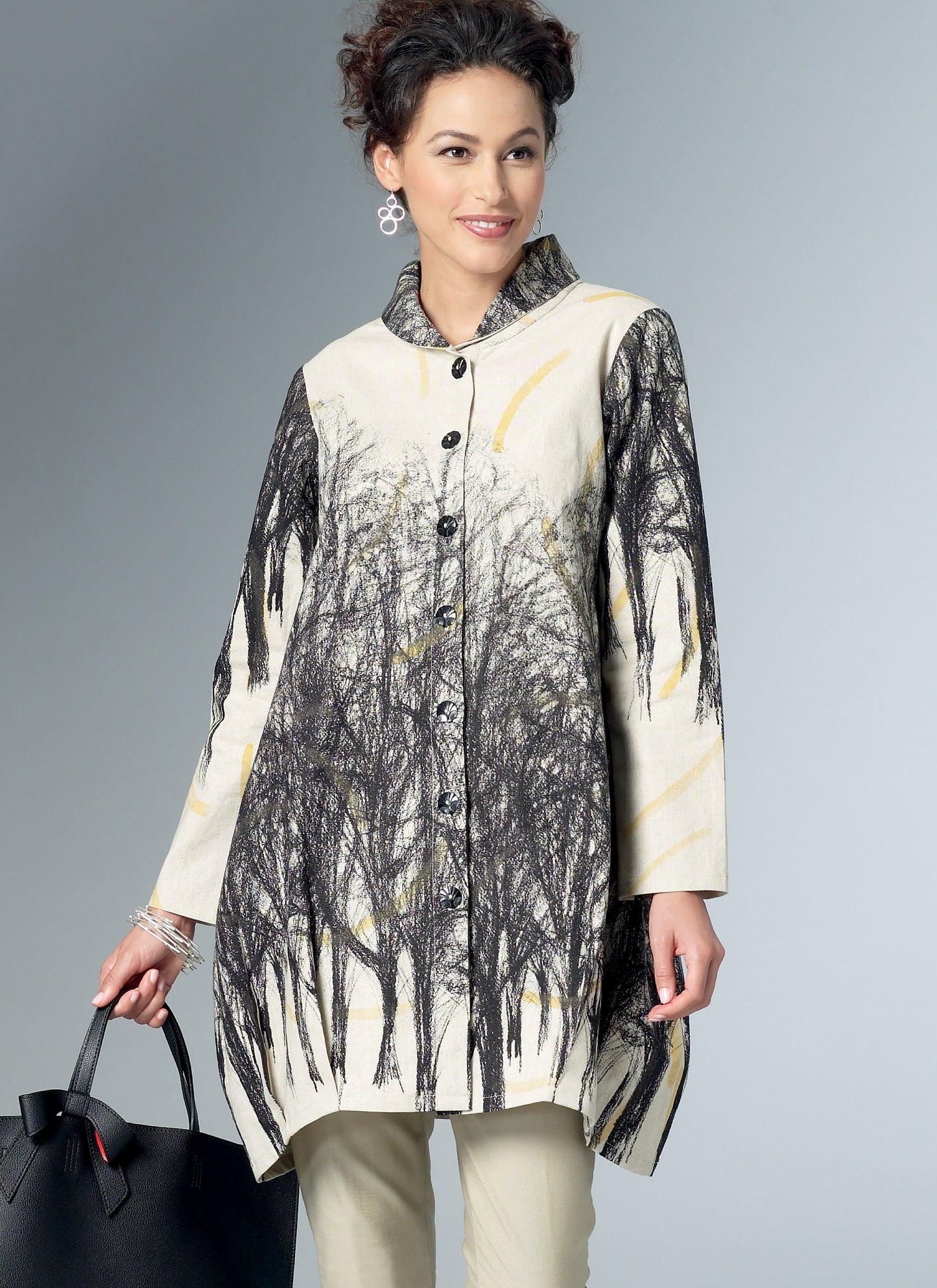 Symønster Butterick 6491 - Skjorte Frakke - Dame | Design: Katherine Tilton | Billede 1