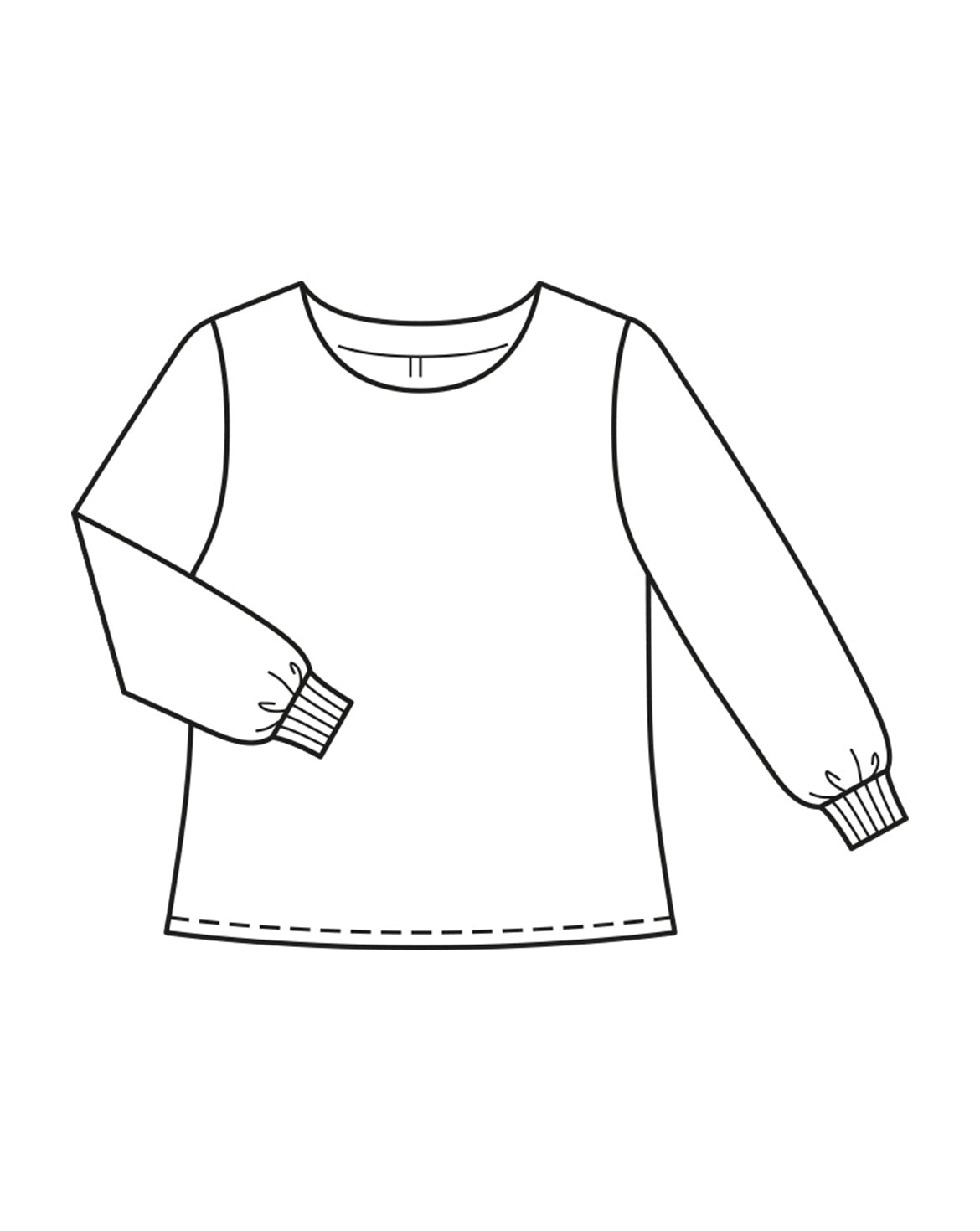 PDF-symønster - Burda 01/2023  #4A - Skjorte Sportstøj - Dame | Billede 5