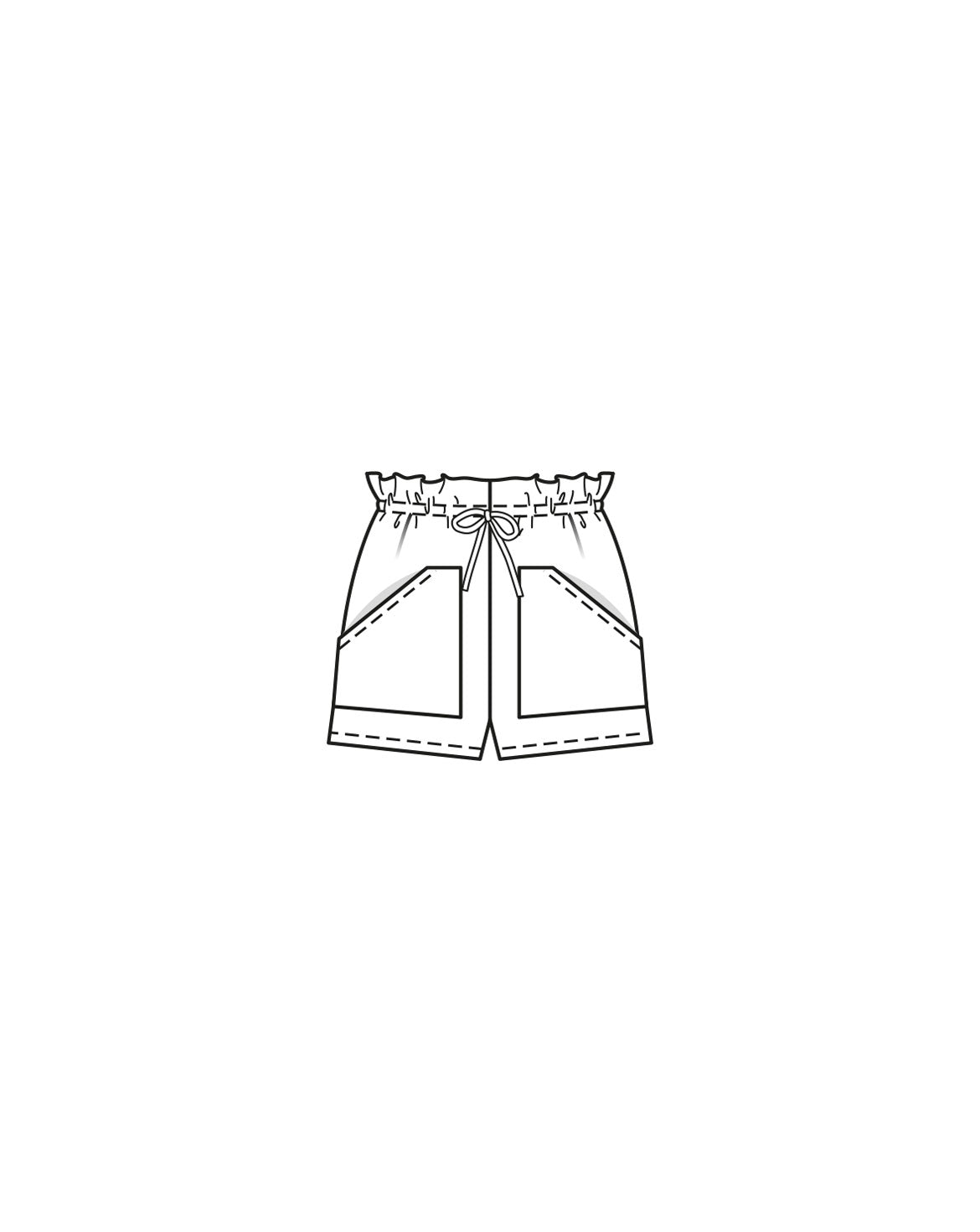 PDF-symønster - Burda 03/2023  #5A - Shorts - Dame | Billede 6